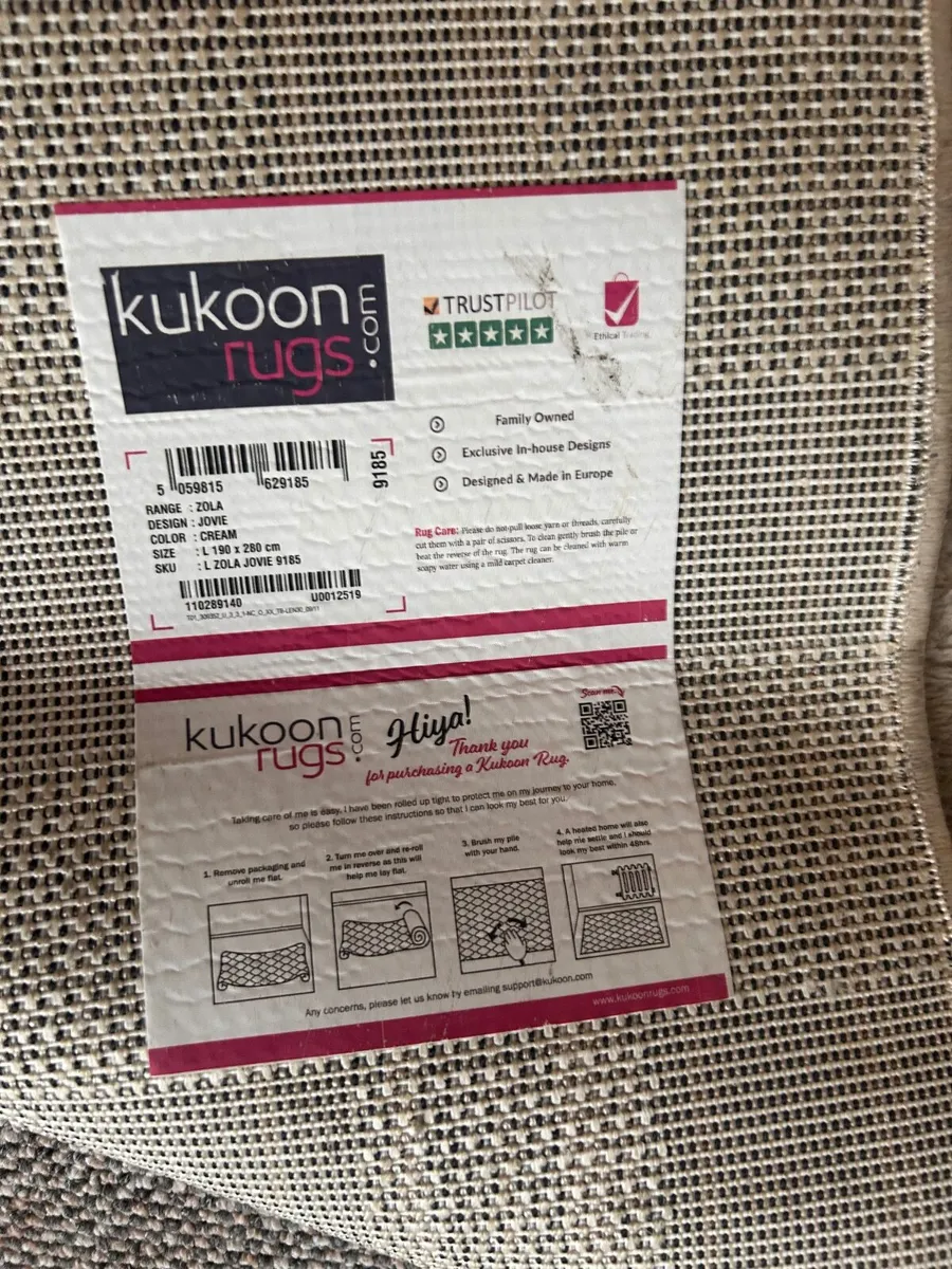 Large Rug - Kukoon Jovie in Cream - Image 3