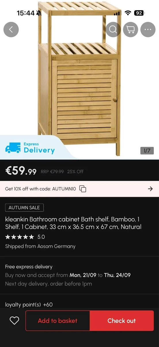 Bathroom cabinet for sale brand new