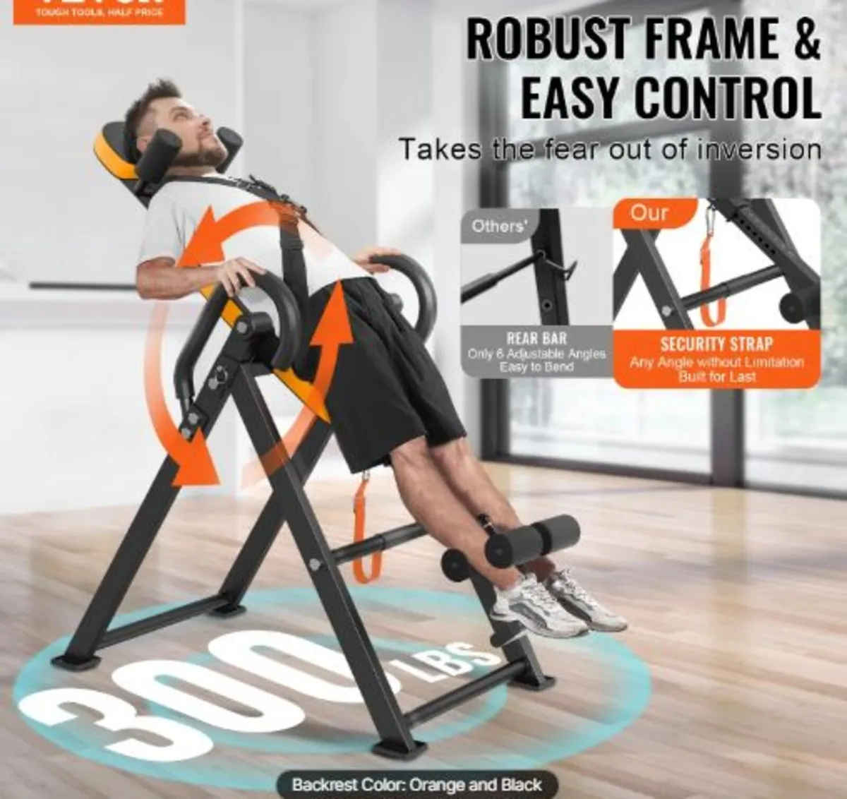 Inversion Table, 300lbs Capacity Heavy Duty - Image 2