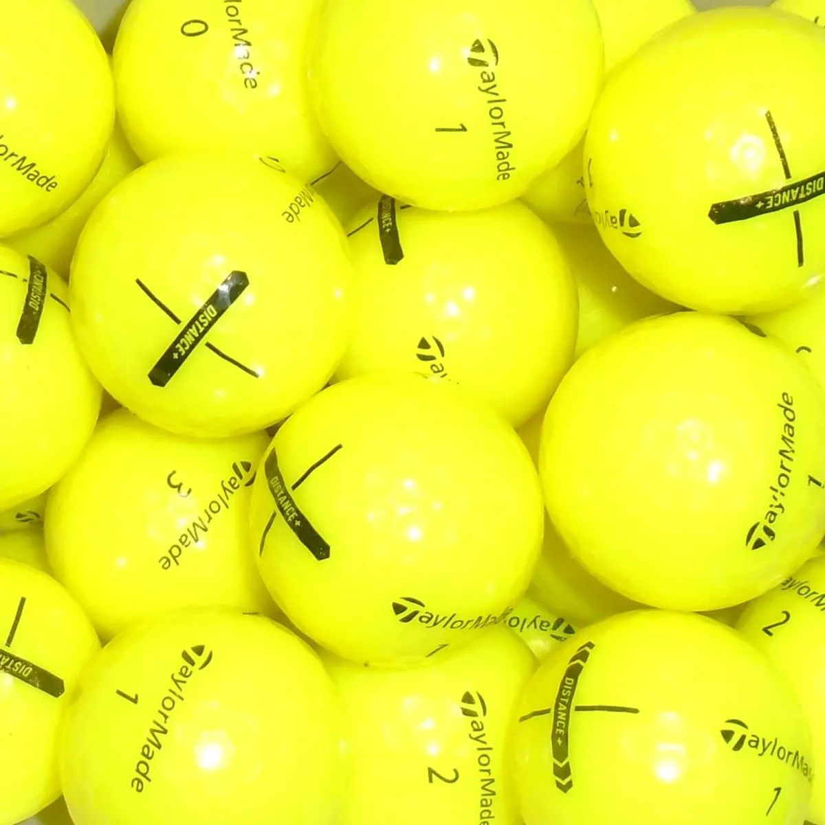 Taylormade Distance Yellow Lake Golf Balls - 20