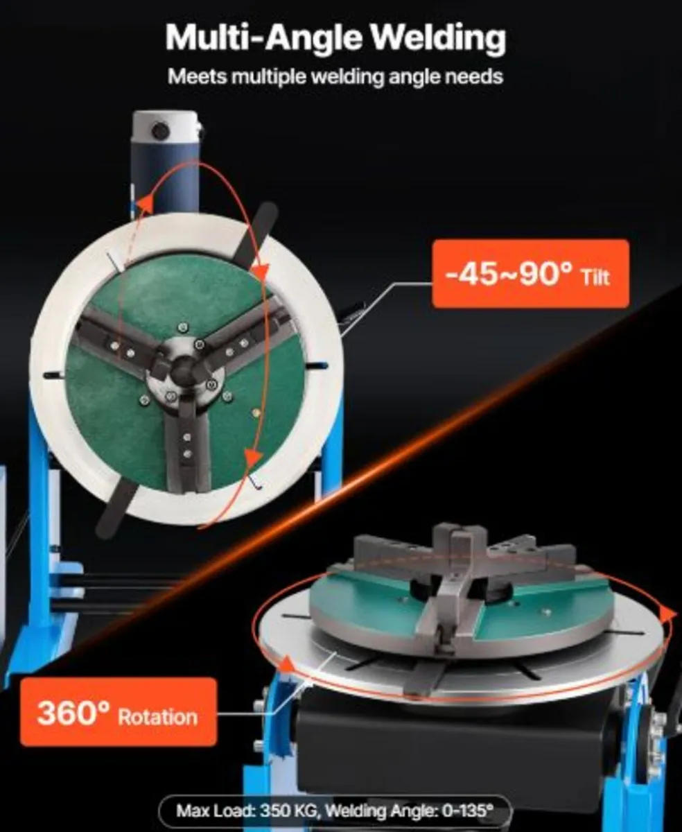 Rotary Welding Positioner, 300 kg Load Capacity, - Image 3