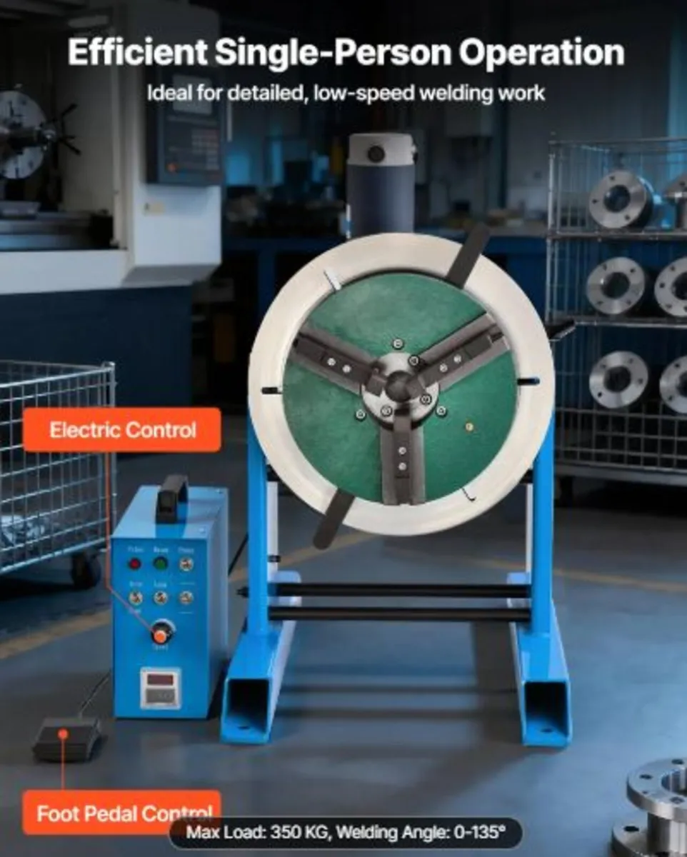 Rotary Welding Positioner, 300 kg Load Capacity, - Image 2