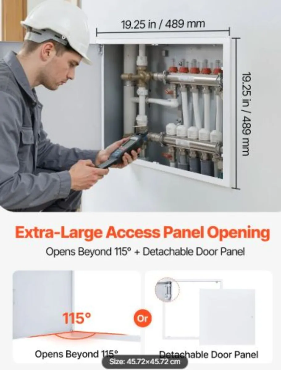 Access Panel for Drywall,49x49 cm Galvanized Steel - Image 2