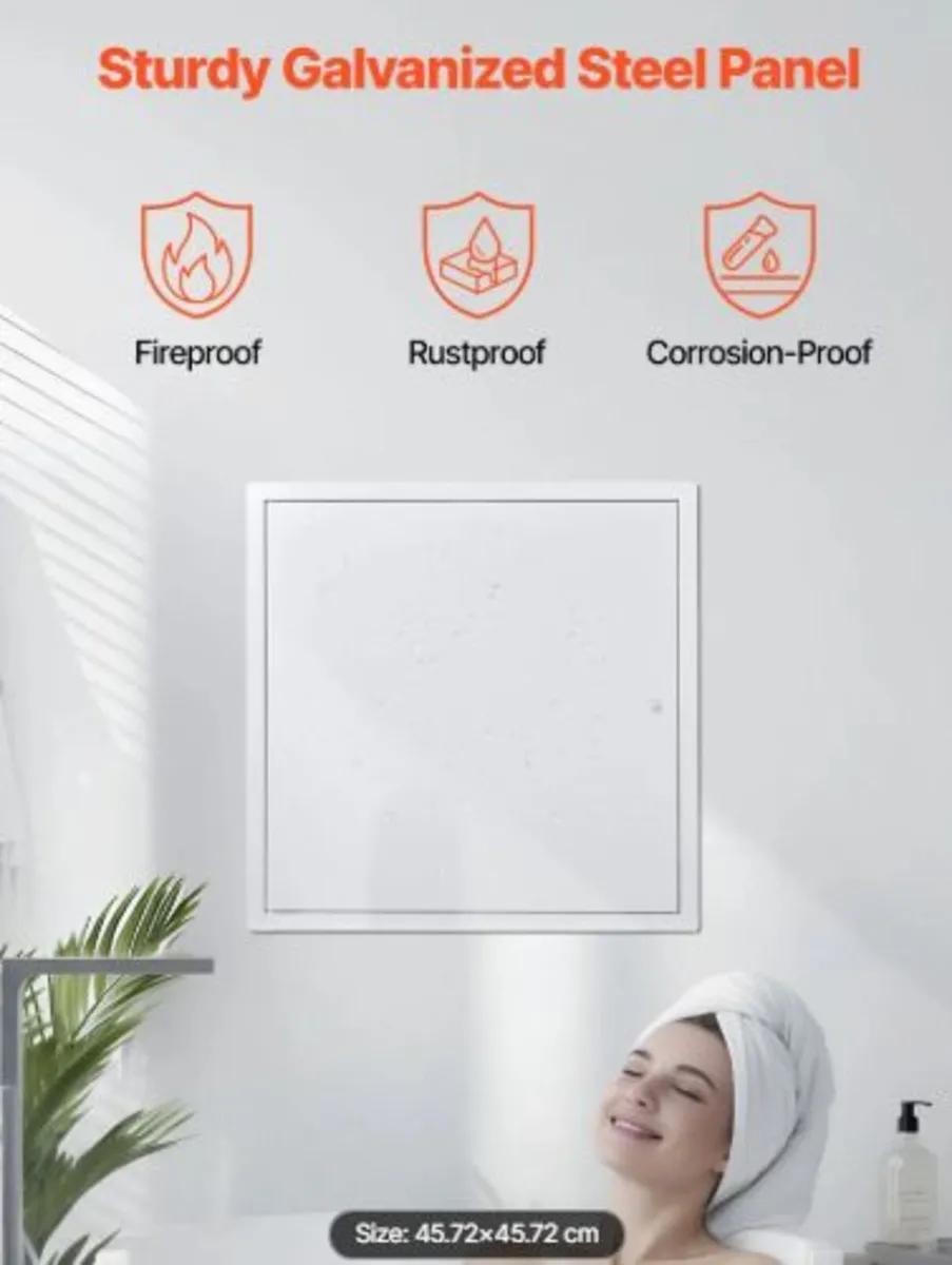Access Panel for Drywall,49x49 cm Galvanized Steel - Image 4