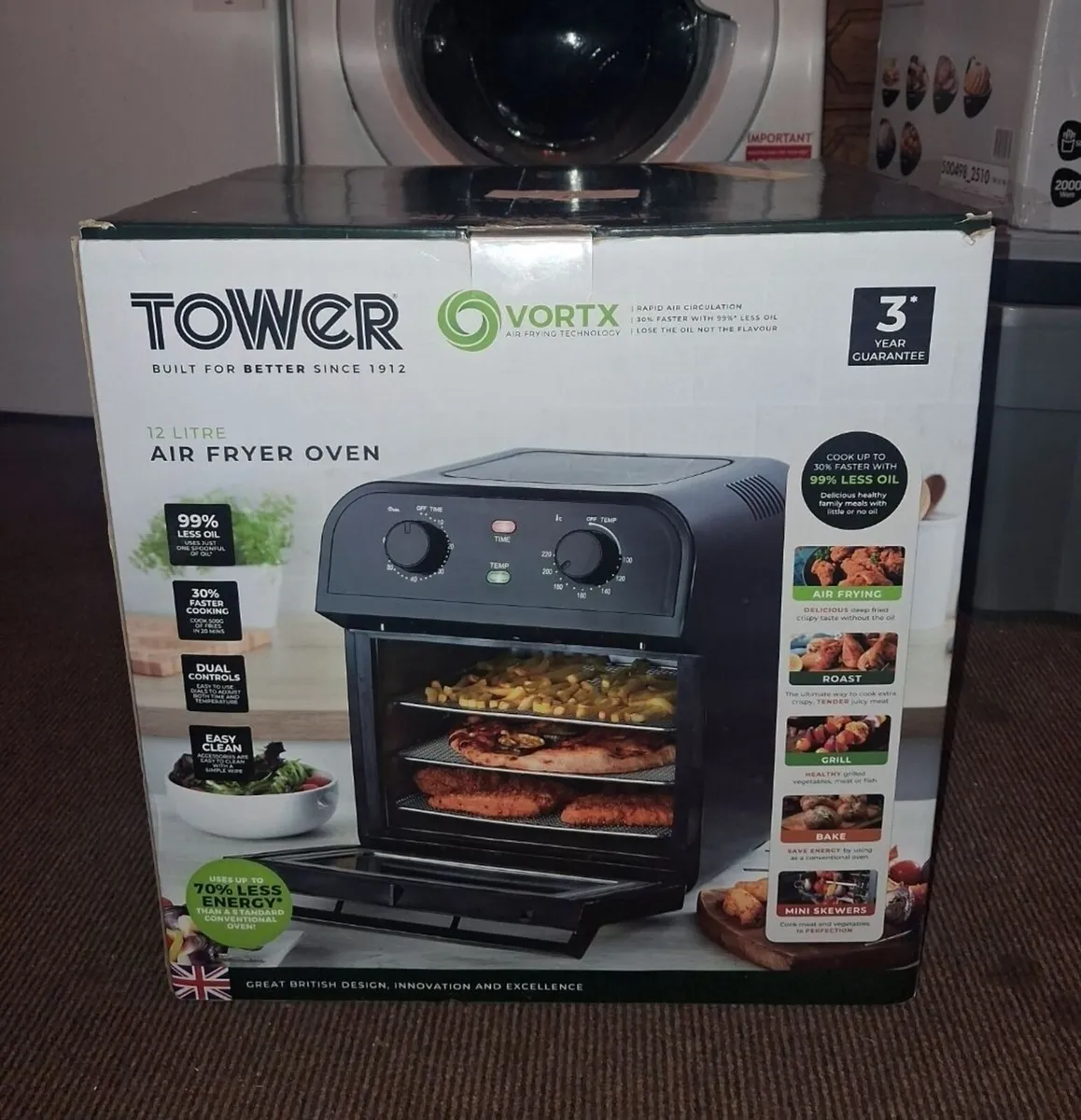 Tower Vortx 12 Litre Air Fryer Oven - Image 1