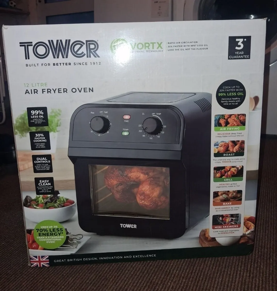 Tower Vortx 12 Litre Air Fryer Oven - Image 2