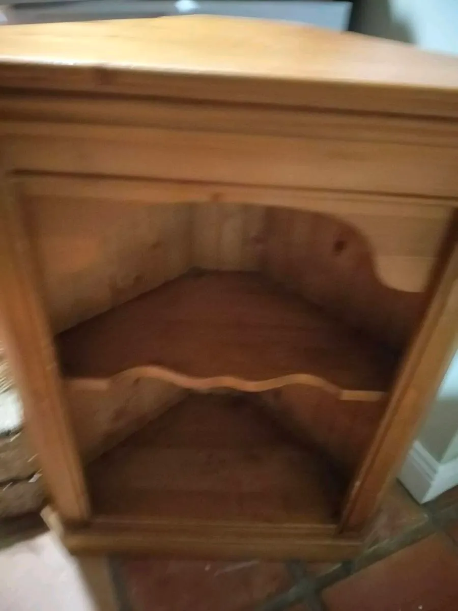 Pine corner unit dining room Cabinet. Solid pine, - Image 3