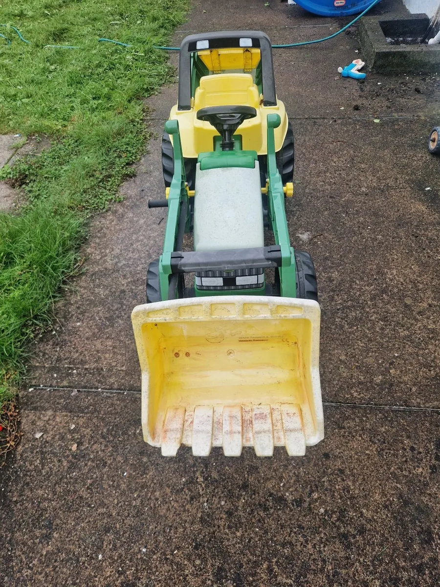 Rolly Kid John Deere Tractor With Trailer - Image 2