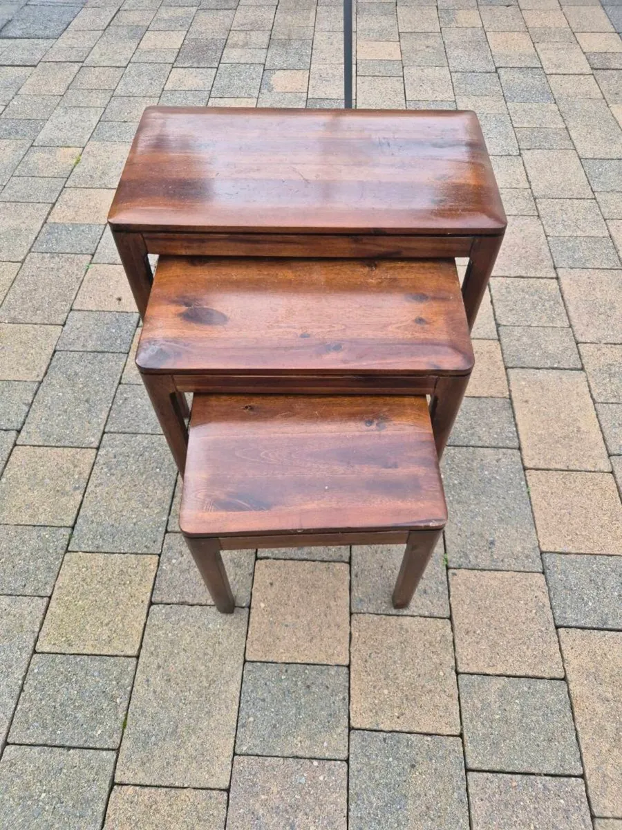 Wooden side table tv room - Image 1