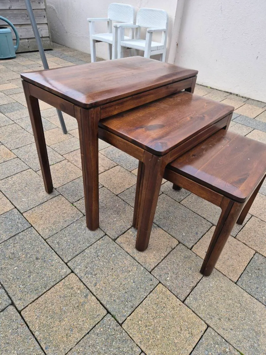 Wooden side table tv room - Image 2
