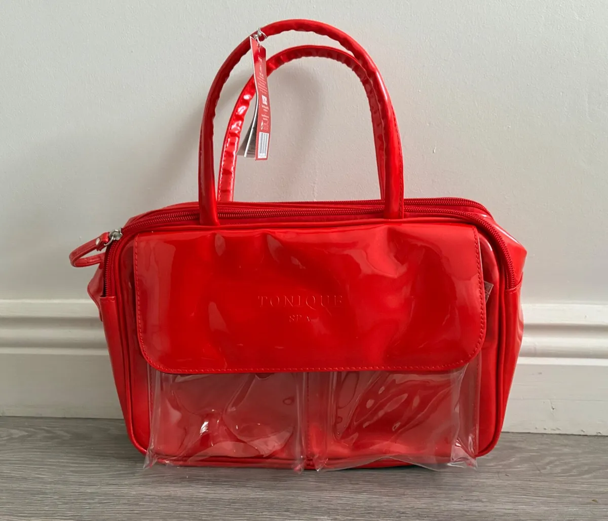 New Tonique Spa Red Toiletry Vanity Bag - Brand Ne - Image 1