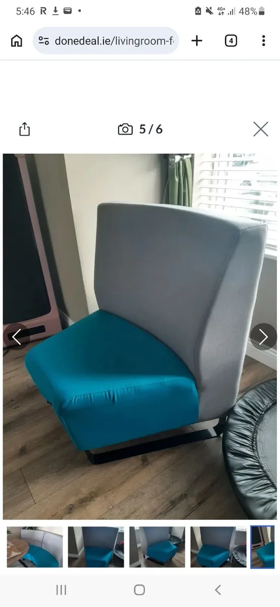 2 Armless Chairs - Image 4