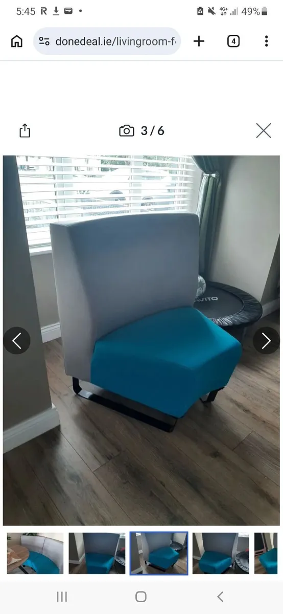2 Armless Chairs - Image 2