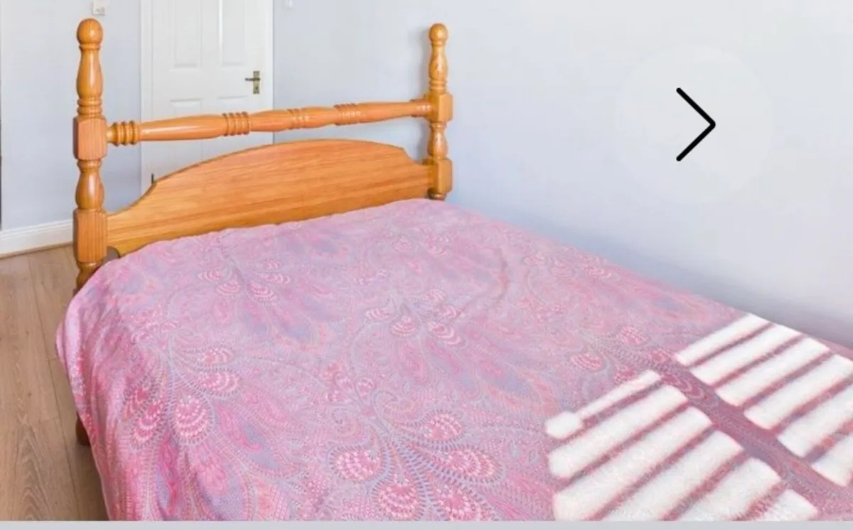 Double bed frame and mattress - Image 2