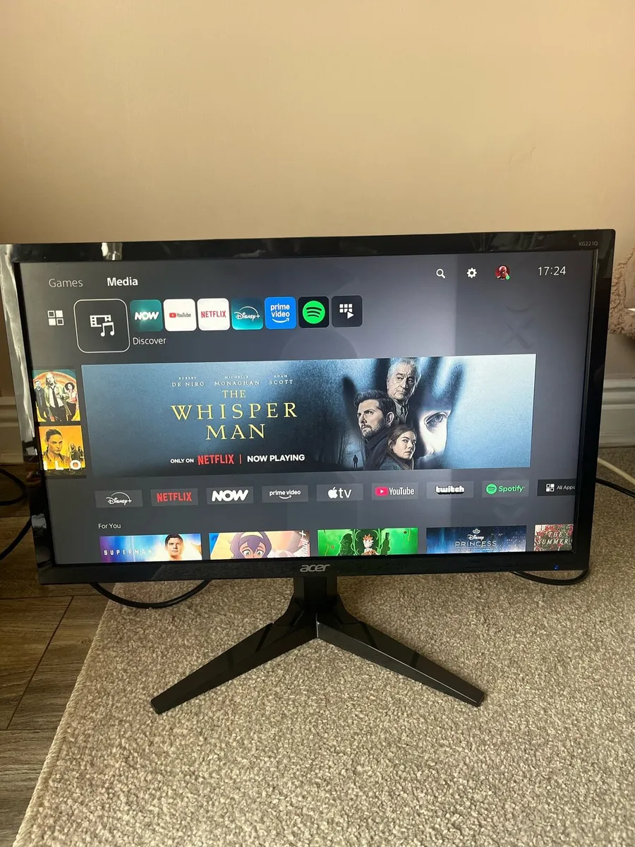 Acer Monitor + Logitech Z213 2.1 Speakers - Image 1