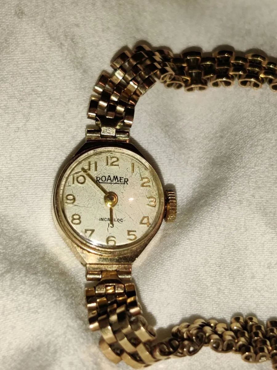 ROAMER DESIGNER, 9CT Gold 13.59g Vintage Watch ! - Image 2