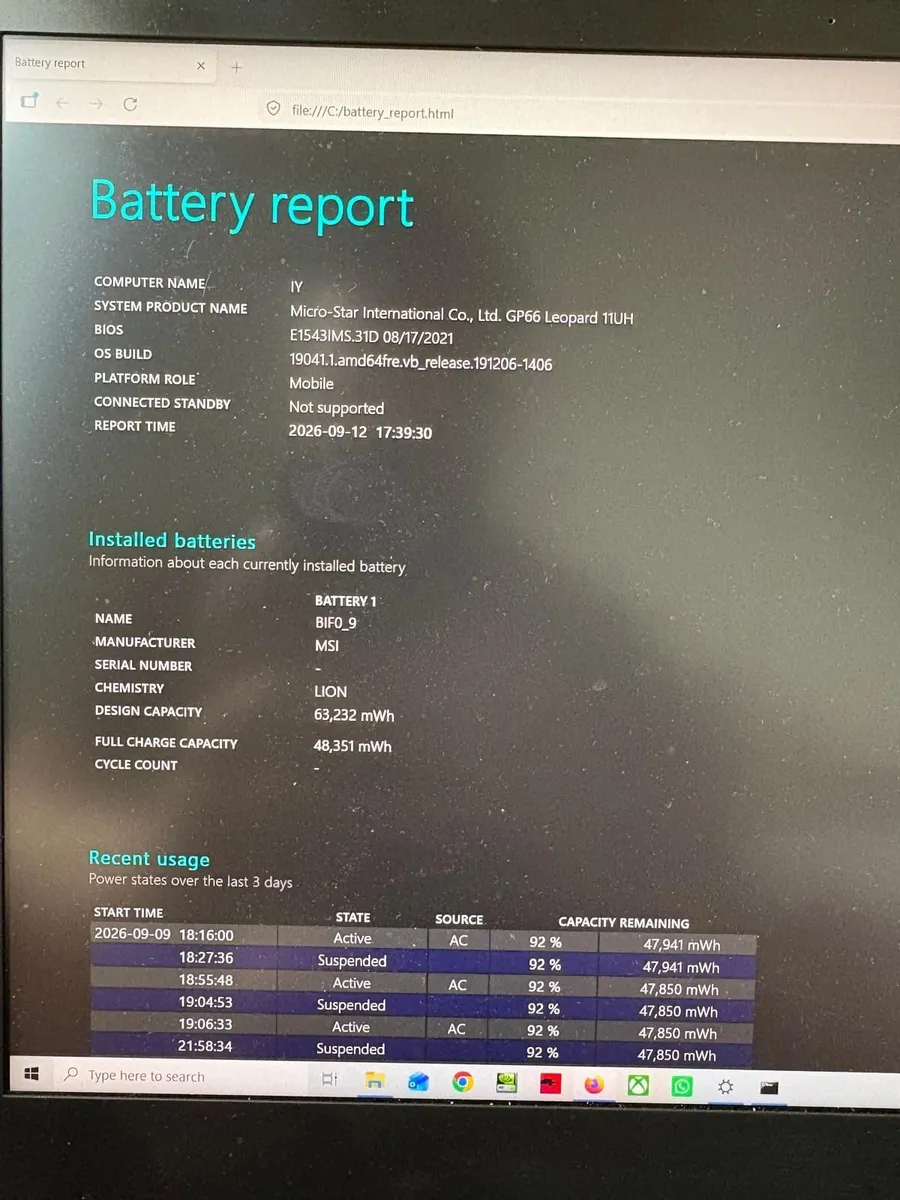 Msi Gp66 Leopard 11uh - Rtx 3080 - Image 4
