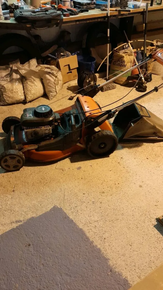 Lawnmower push.