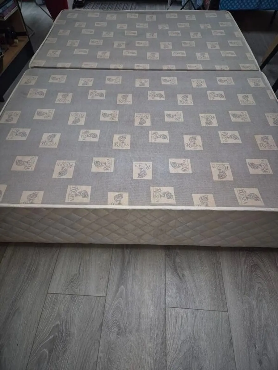 Respa Double Divan Bed Base - 2 Piece Split Base - Image 2
