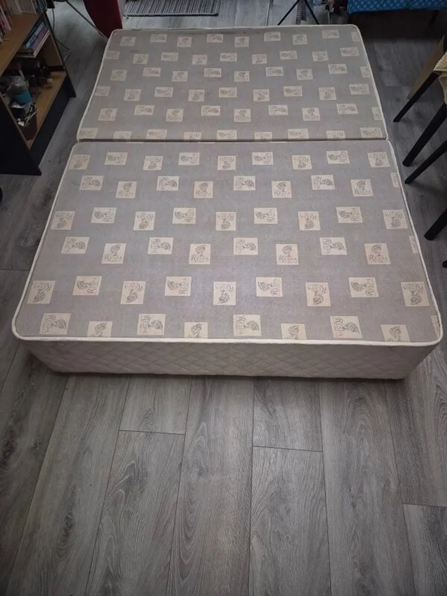 Respa Double Divan Bed Base - 2 Piece Split Base - Image 1