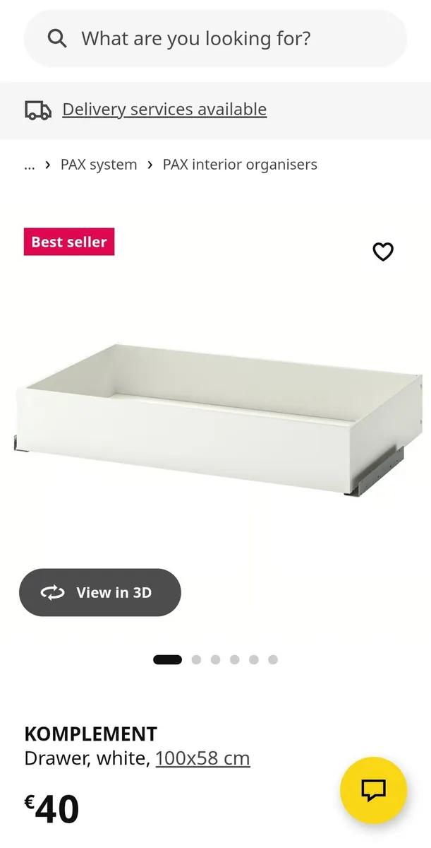 Ikea Komplement Drawers 1000mm - Image 1
