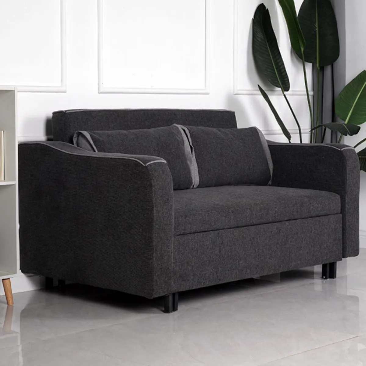 Brand new Asben denim grey sofa bed reduced - Image 1