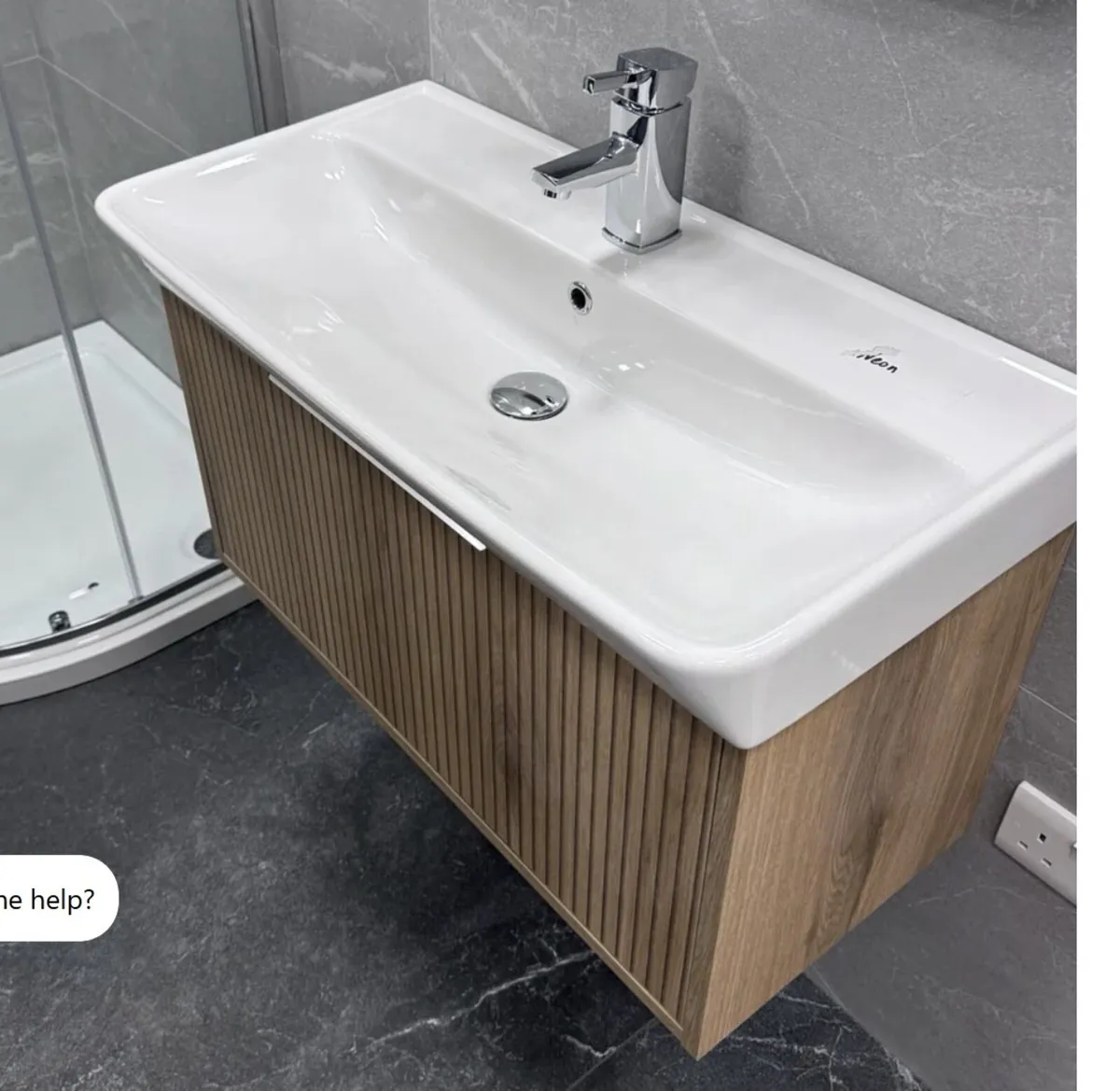 New  Josef martin 800mm wall hung vanity and basin - Image 3