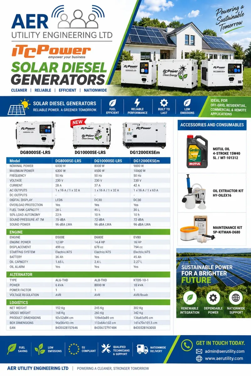 ITC DG10000SEi-T Diesel Generator - Image 2