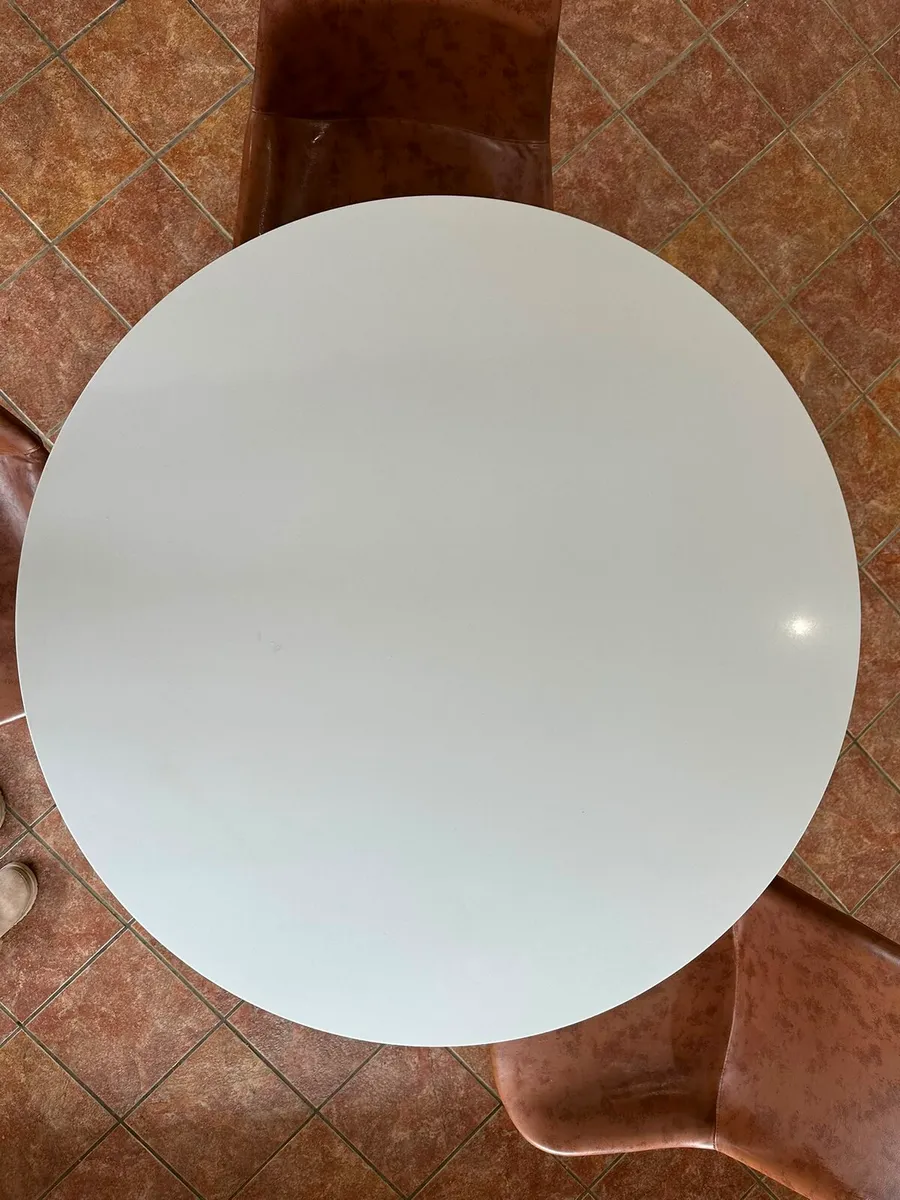 High Round Marble Top Table - Image 2