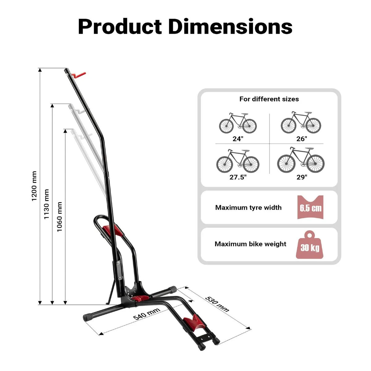 Freestanding Bike Rack  120 cm Free Delivery - Image 4