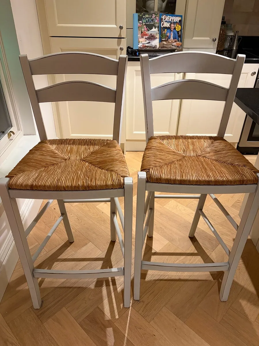 Kitchen stools x 2- Meadows and Byrne - Image 1