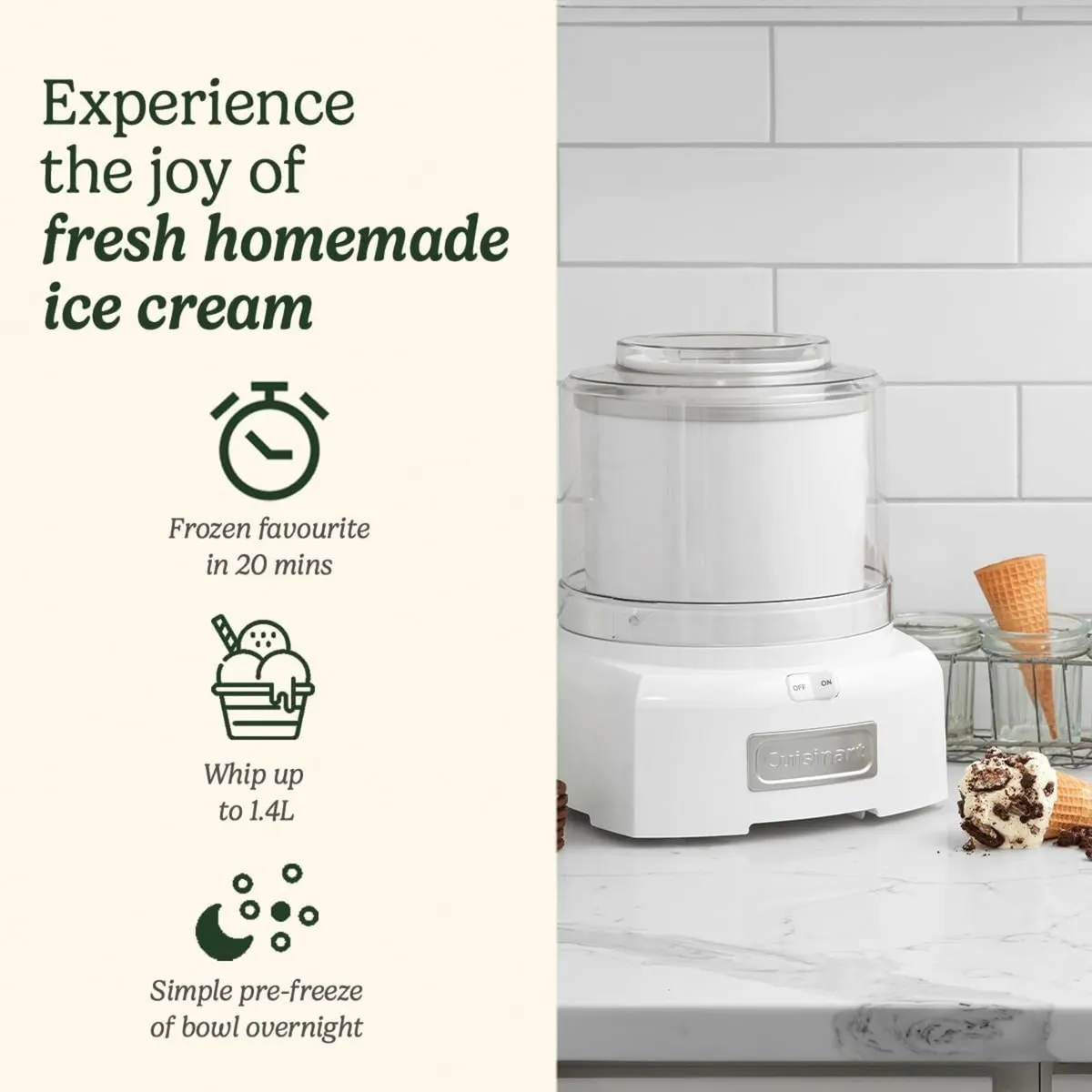 Deluxe Ice Maker Frozen Yogurt Sorbet Homemade - Image 2