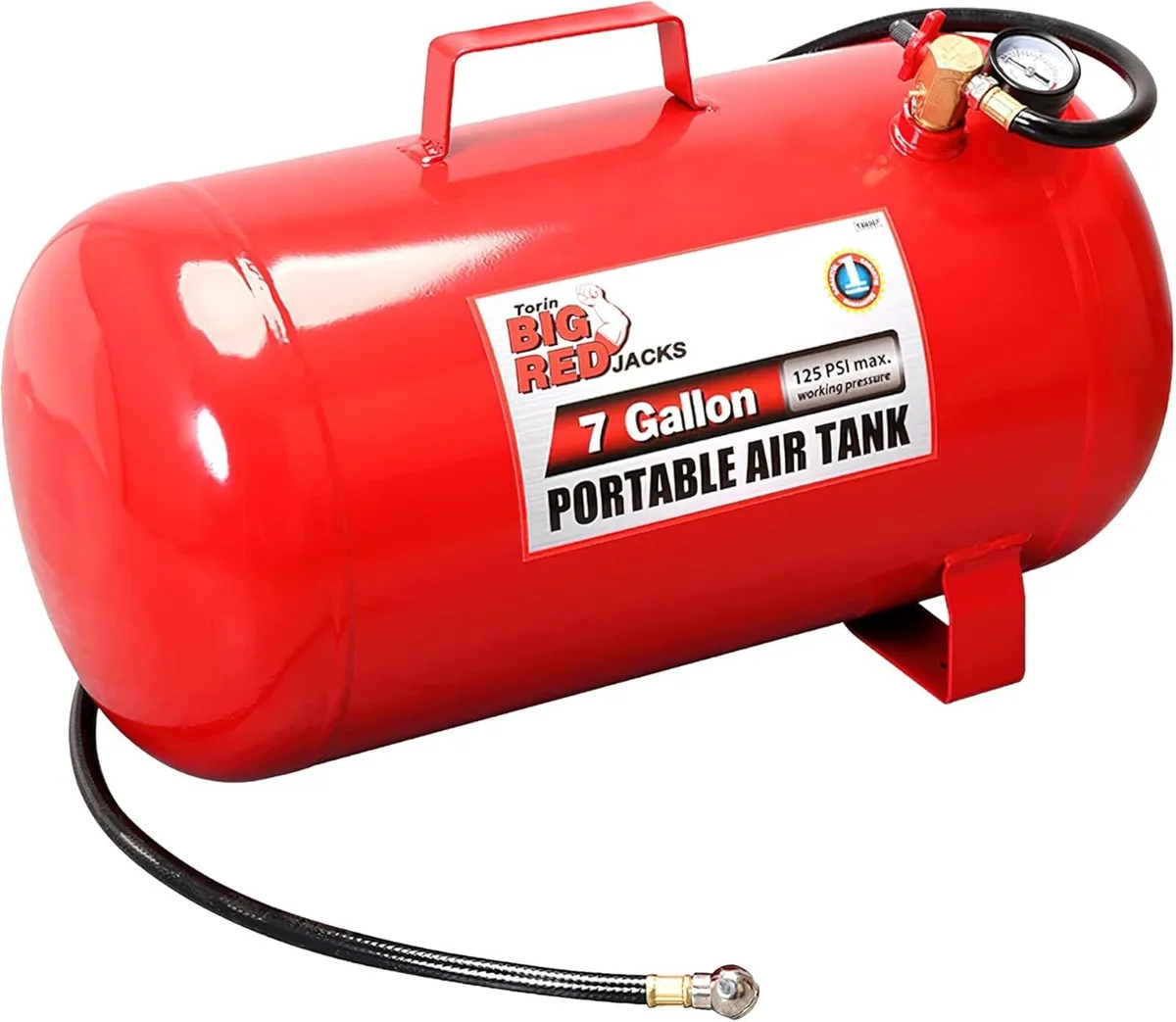 Torin Portable Horizontal Air Tank with 36" Hose - Image 1