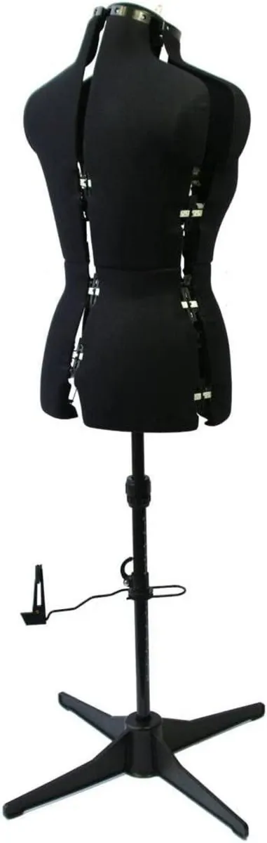 Small Adjustable Dressmakers Dummy in Plain Fabric - Image 4