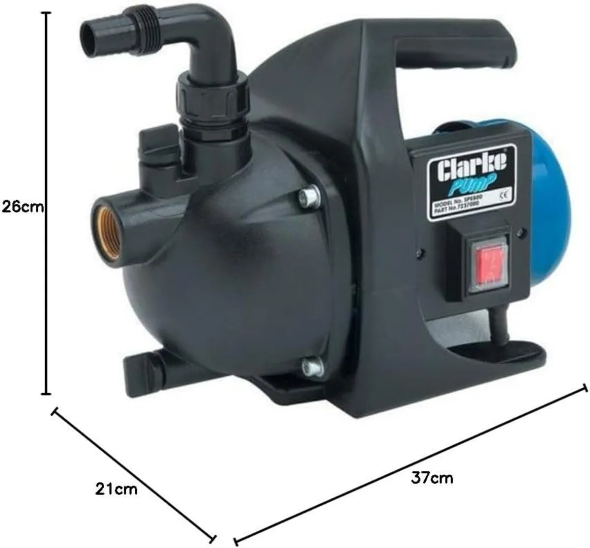 Clarke Self Priming Pump 800W 230V 53ltrs Min - Image 2