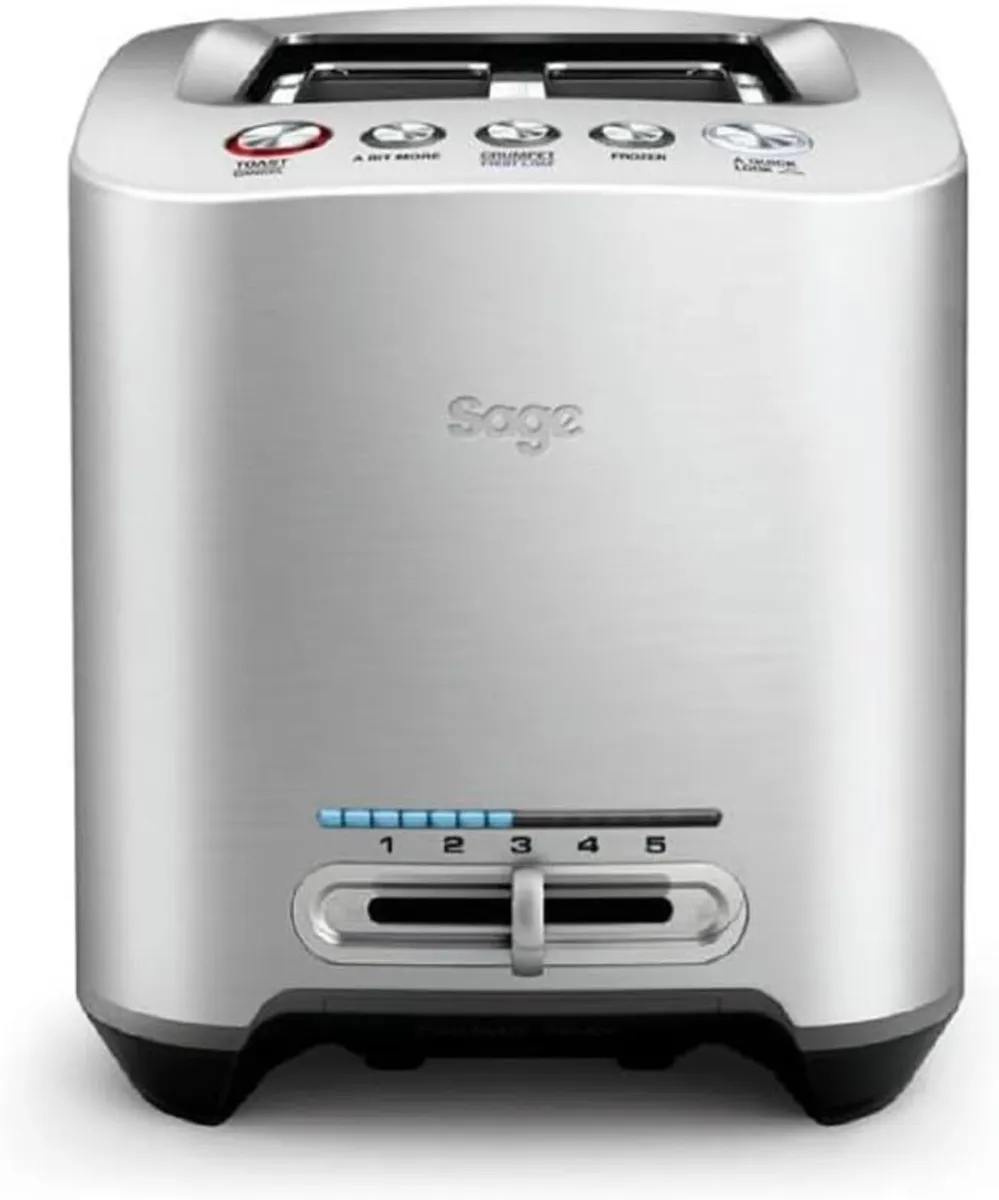 Smart Toast 2-Slice Toaster Wide Slots Brushed - Image 1