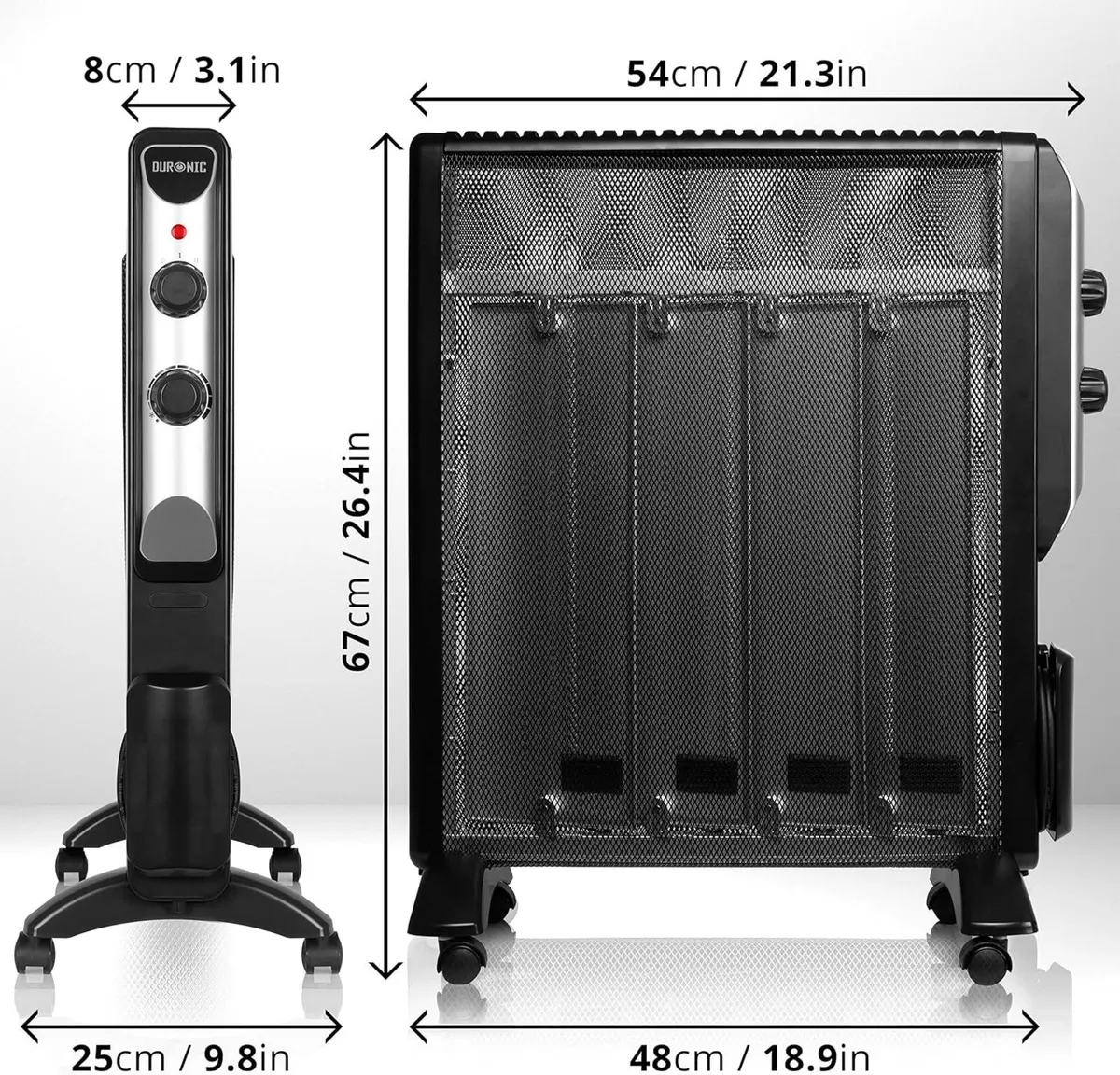 Electric Heater Oil Free Radiator Convection - Image 3
