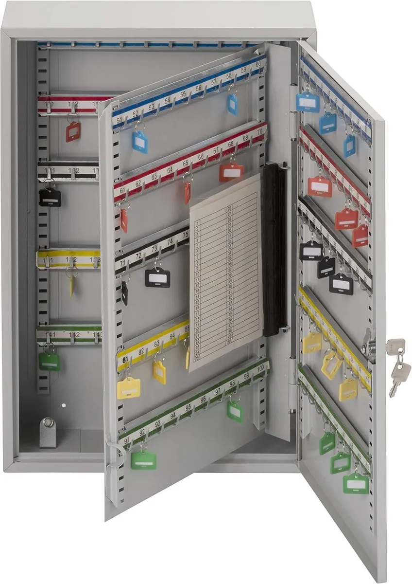 Single Door Key Cabinet with 150 Hooks - Image 4