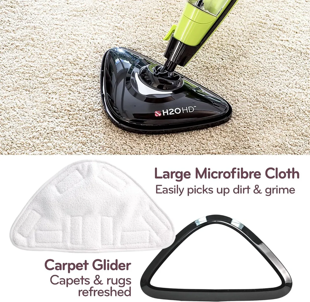 HD 5-In-1 Steam Mop Handheld Cleaner Carpet - Image 2