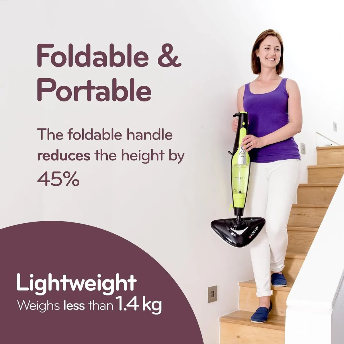 HD 5-In-1 Steam Mop Handheld Cleaner Carpet - Image 4