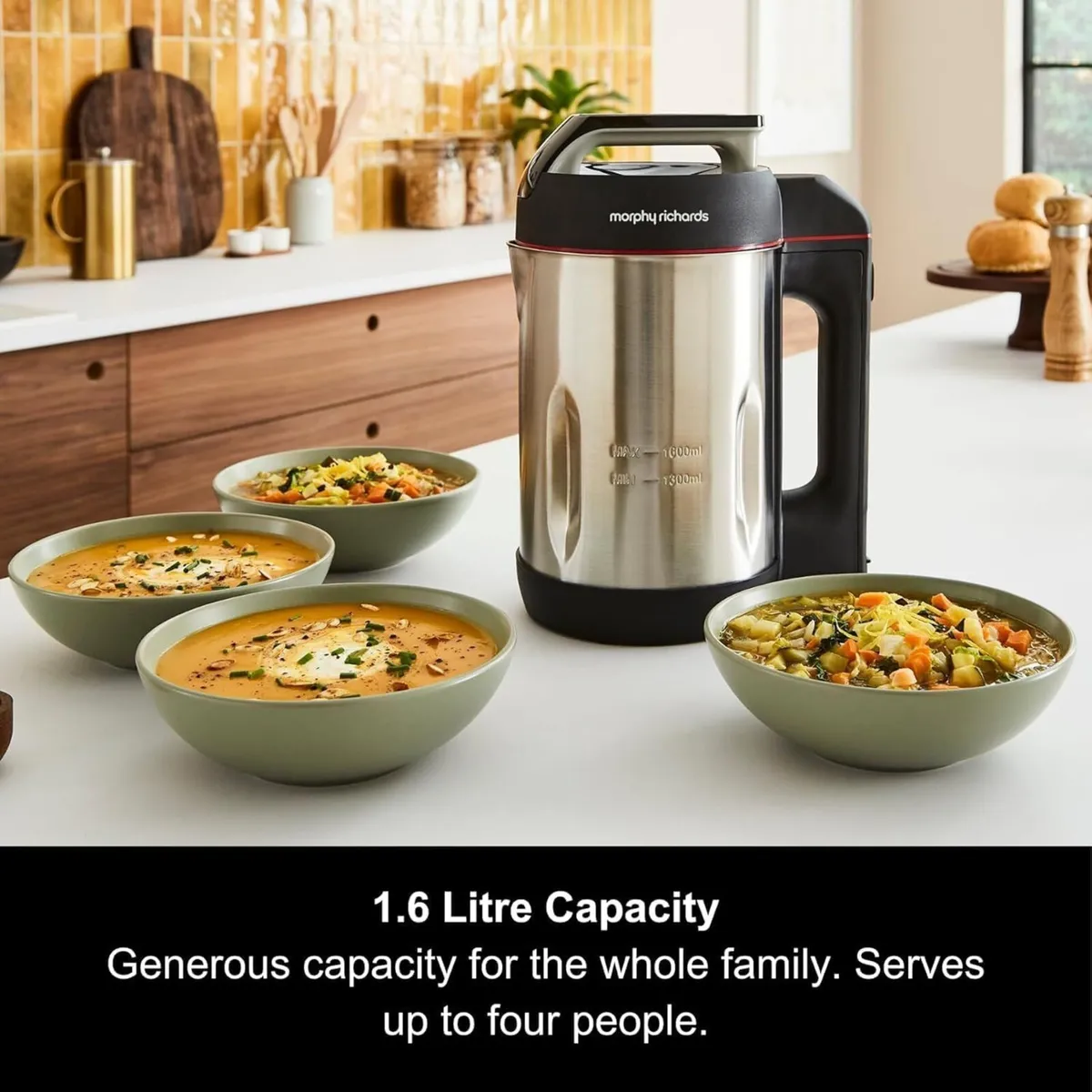 Sauté Soup Maker 1.6L 4 Settings Smooth Chunky - Image 3