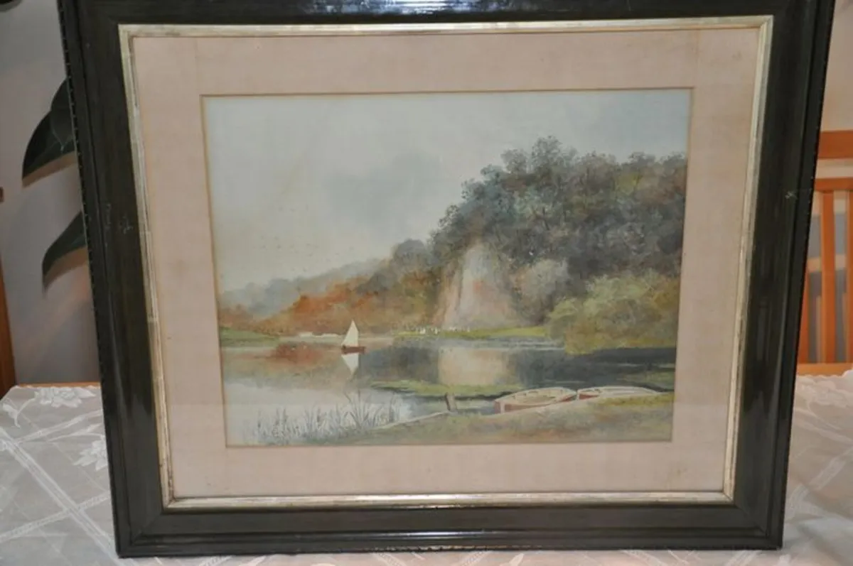 British school of watercolor painting 19th - Image 1