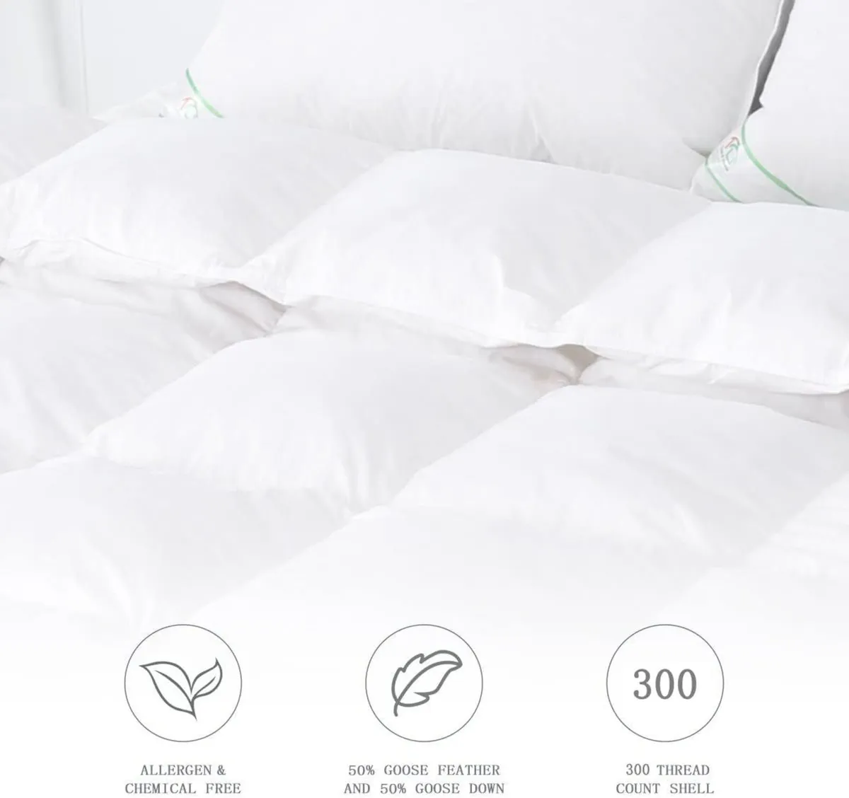 Luxury 50% Goose Feather Down Duvet Quilt 13.5 - Image 3