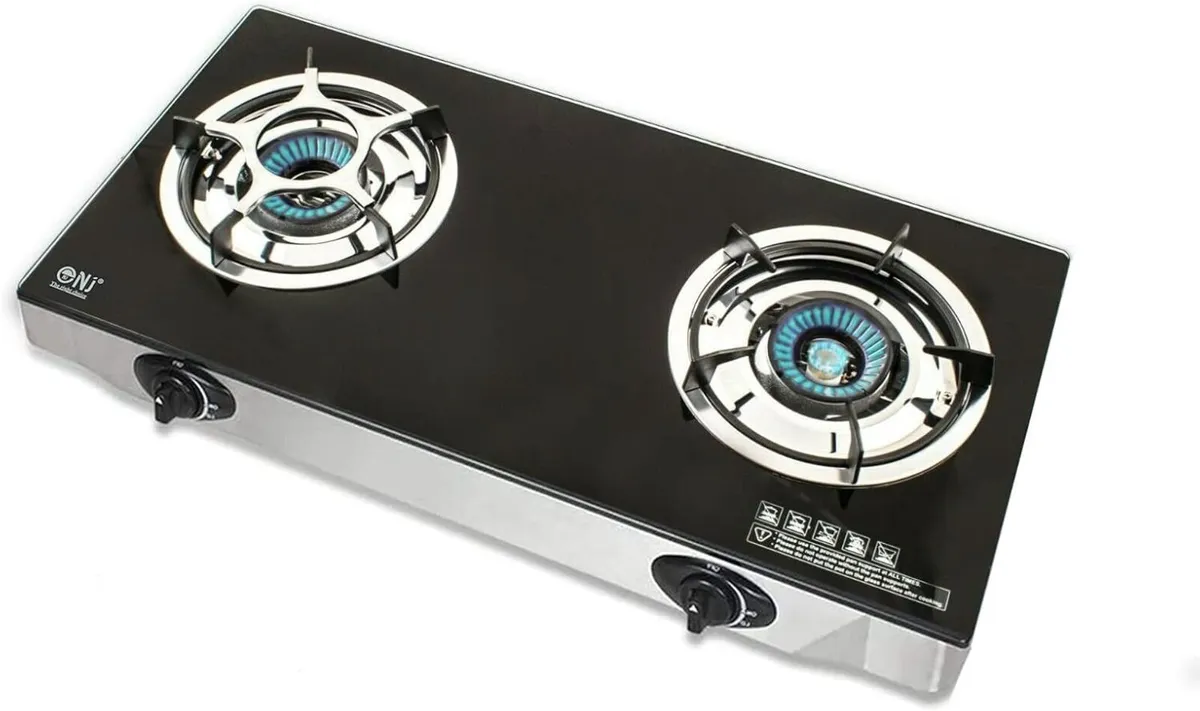 Nj Indoor Gas Stove 2 Burner Portable Hob - Image 2
