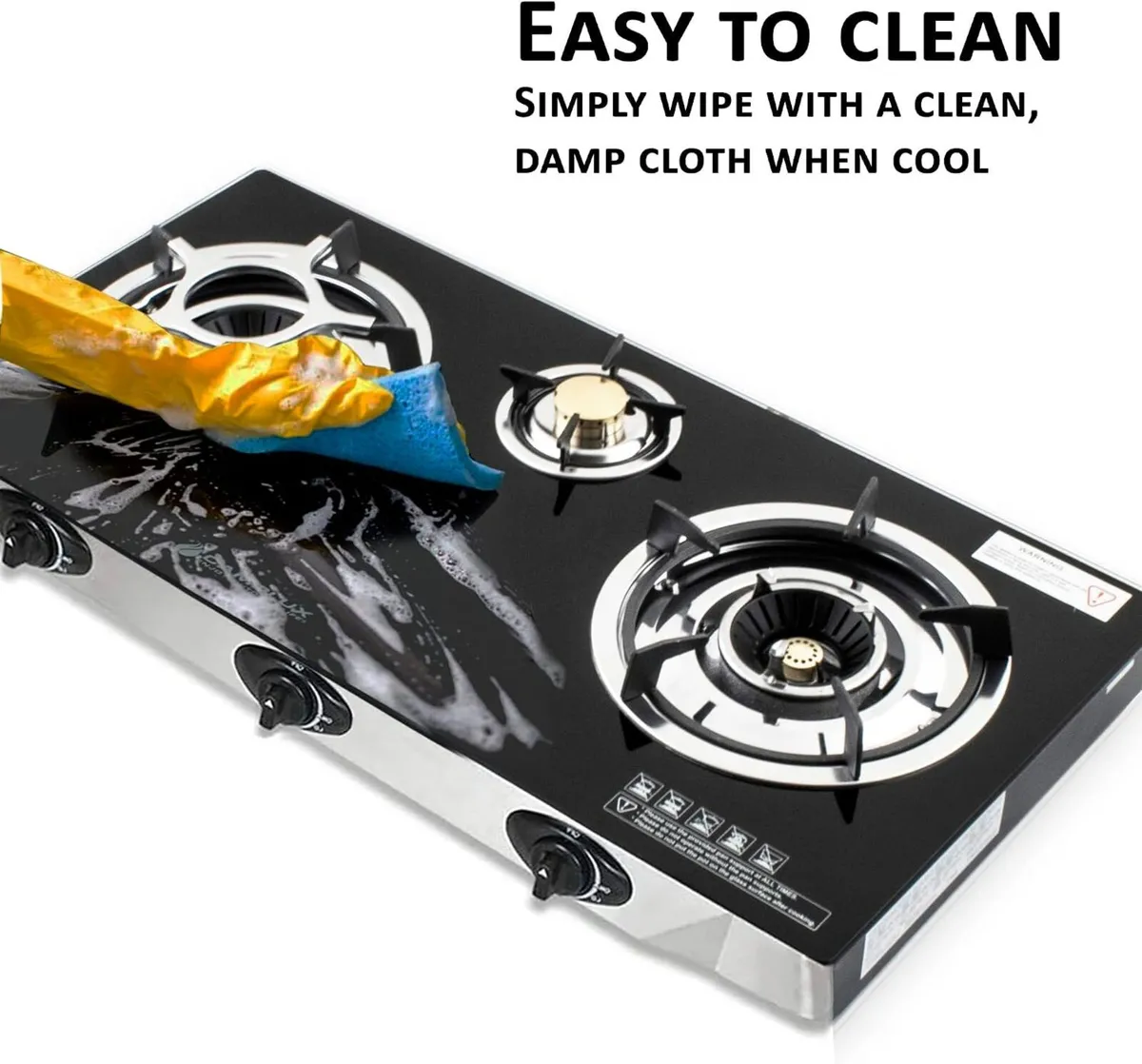 Nj Indoor Gas Stove 3 Burner Portable Hob - Image 4