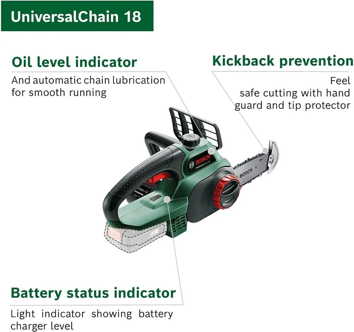 Cordless Chainsaw Universalchain 18 - Image 3