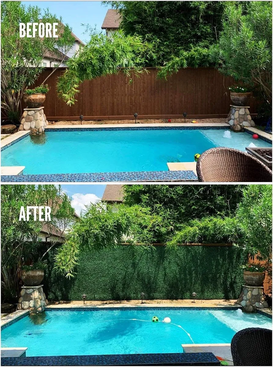 20"x20" Artificial Boxwood Hedge Panels Garden - Image 2