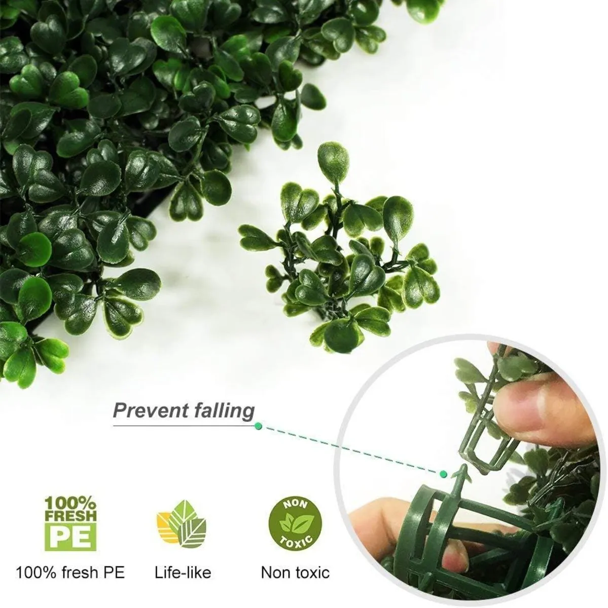 20"x20" Artificial Boxwood Hedge Panels Garden - Image 3