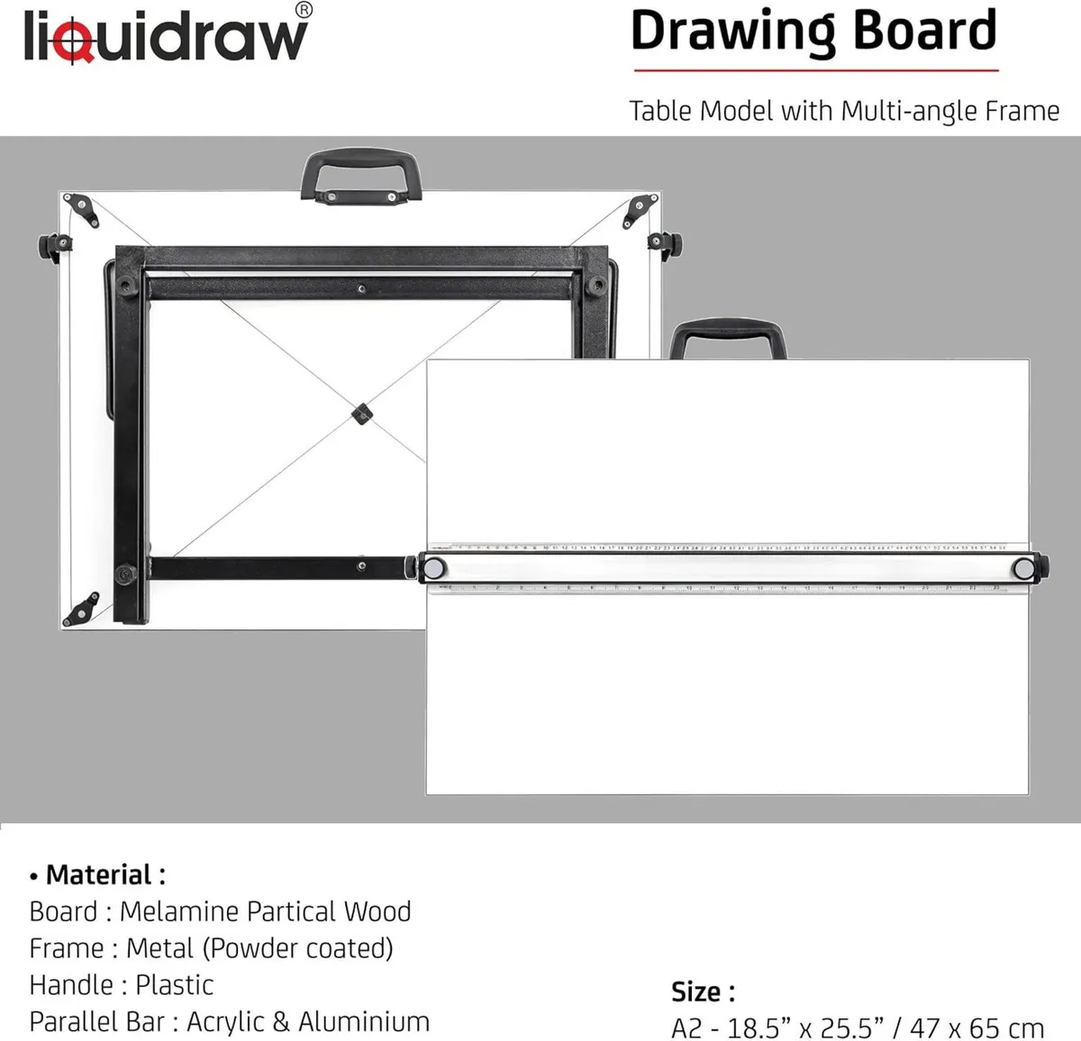 A2 Drawing Board with Parallel Motion Table Model - Image 3