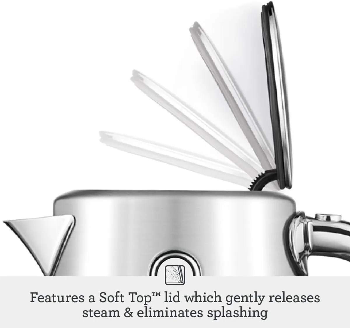 Soft Top Luxe Quiet Electric Kettle Truffle - Image 4
